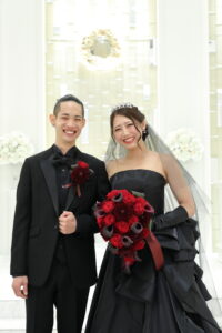 結婚式で一度だけ使用しましたウェディングドレス　ブラック